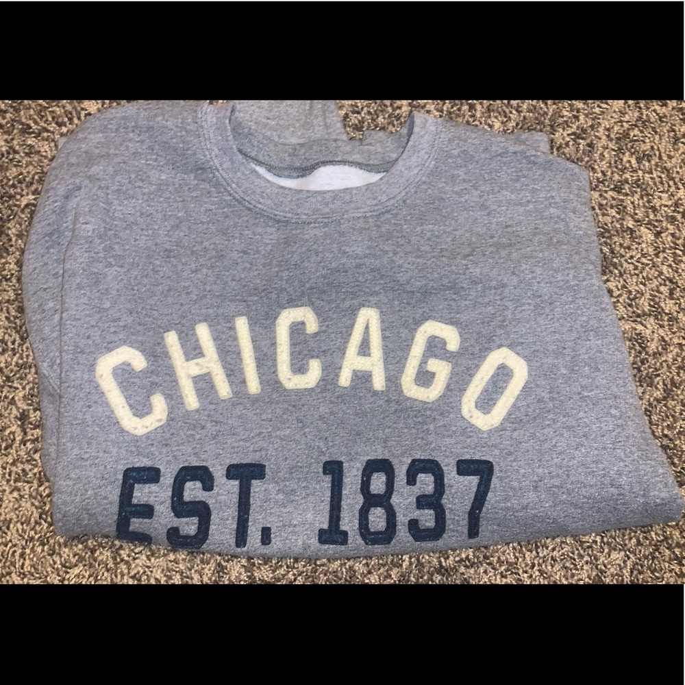 This brand is from a shop in Chicago, Size M, color Grey